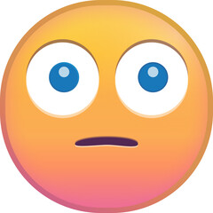 Surprised emoji with wide eyes and a small mouth expression.