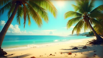 "Beautiful Caribbean Escape: Tropical Beaches, Crystal Clear Waters, and Island Paradise"