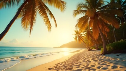 "Tropical Paradise: Serene Beaches, Swaying Palms, and Ocean Bliss"











