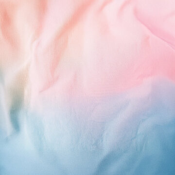 Subtle Soft Pastel Rainbow Random Color Mixed Colour Pleated Wrinkle Cotton Fabric Cosmetics Cosmetic Products Makeup Fashion Texture 3D Background Screen