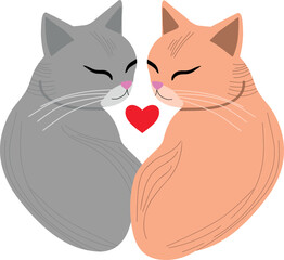 Cats in love