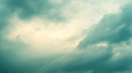 Fototapeta premium Cloudy sky, light breaks through. Background design