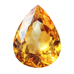 golden diamond on white background