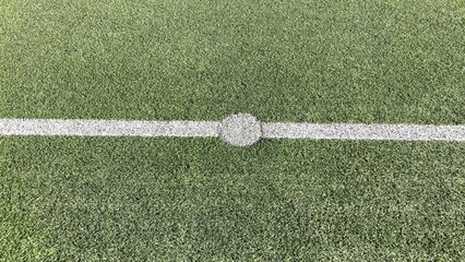 Fußballfeld Mittelkreis Anstoßpunkt