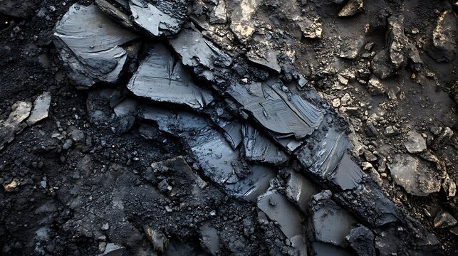 Coal mining texture background