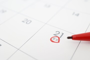 2025年6月21日　夏至　カレンダー