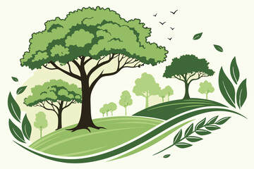 World forestry day on March 21st Illustration to Educate.