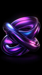 Liquid shapes abstract holographic 3D wavy background with colorful fluid design and flowing smooth motion effects.
