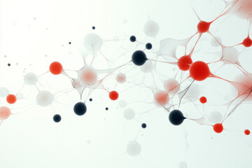 A minimalistic shot capturing the intricate bonds of a biomolecular structure, with textured