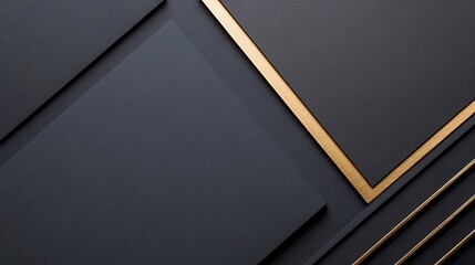 Black gold geometric design, background texture