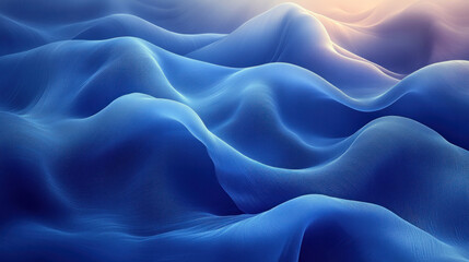 Obraz premium Blue backgrounds with soft ripple effects evoking the calm of still water