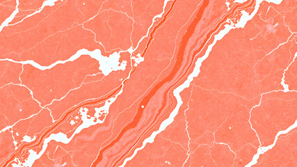 Red marble pattern with white veins close up. Background texture for backdrops. Generative AI