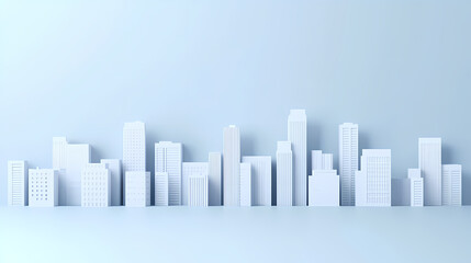 Obraz premium C4D City Skyline
