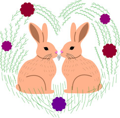 Bunnies in love 