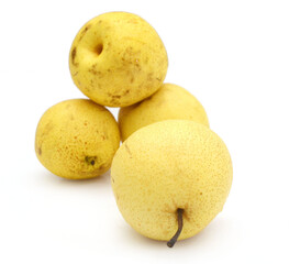 Comice Pear Isolated On White Background - stock photo
