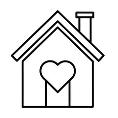 Home house love heart favorite icon
