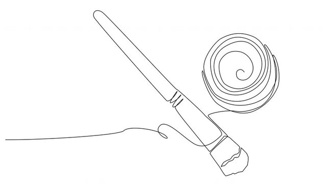 Explore how to draw a brush and spiral using simple lines in this engaging art tutorial.