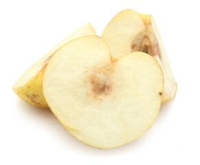 Comice Pear Isolated On White Background - stock photo
