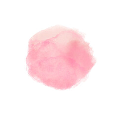 水彩のワンポイント_ピンク