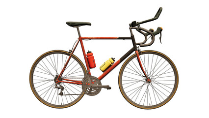 Fototapeta premium bicycle isolated on a white background