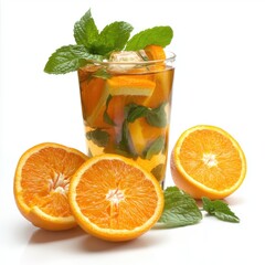  Mint Orange Cooler Tea Chilled mint and orange tea