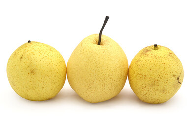 Comice Pear Isolated On White Background - stock photo