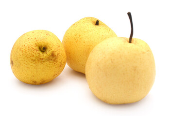 Comice Pear Isolated On White Background - stock photo