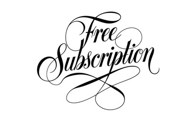Free Subscription Calligraphy & Vintage Typography |Stylish Script, Handwritten Lettering