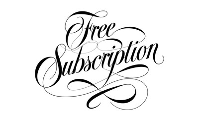 Free Subscription Calligraphy & Vintage Typography |Stylish Script, Handwritten Lettering Design
