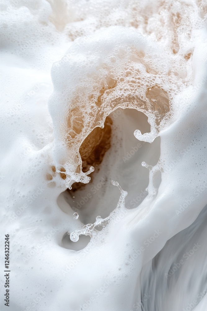 Poster dynamic water splashes create a captivating swirl, showcasing the power and movement of liquid in mo