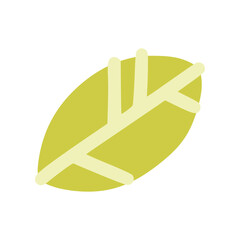 Green leaf with children style
