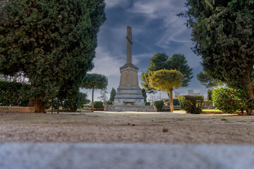 Obraz premium Monument located in the Joaquin Acacio Moreno Park, in the municipality of Villarrobledo, Spain.