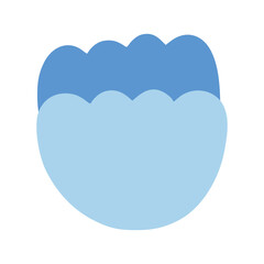 Rose blue petal with children style