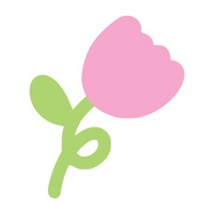 Wiggle pink rose with children style