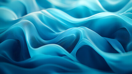 Fototapeta premium Abstract blue waves texture, flowing and smooth. Serene and calming background design.