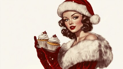 Christmas Pin-up Girl