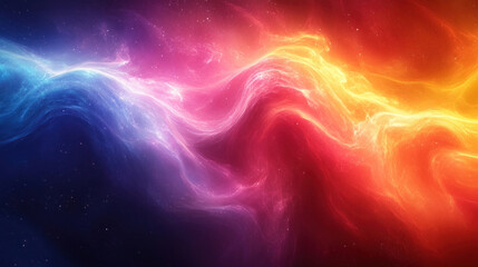 Fototapeta premium Rainbow backgrounds with smooth, arcing gradients blending seamlessly across vivid colors