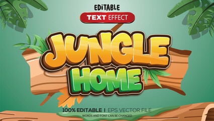 3d text effect jungle theme