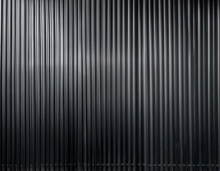 panorama of black corrugated metal texture surface or galvanize steel