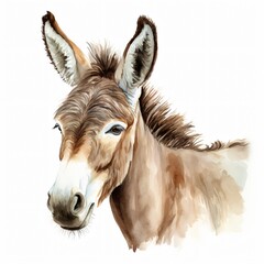 Obraz premium High-quality Donkey Clipart Isolated on White Background for Professional Designs