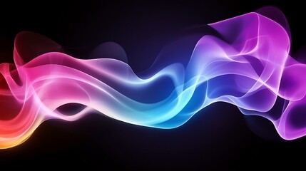 Colorful smoke wave abstract background