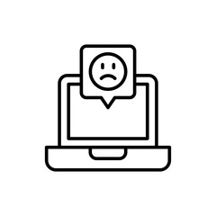 Bad quality outline icons, minimalist vector illustration ,simple transparent graphic element .Isolated on white background