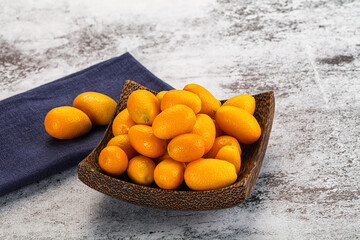 Sweet juicy tropical fruit kumquat