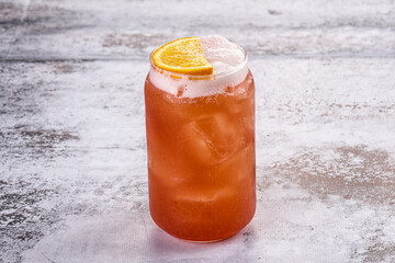 Sweet cold freshness orange lemonade