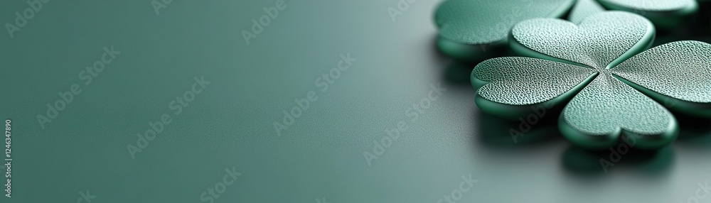 Poster this sleek metallic green background features subtle embossed shamrock patterns, creating a modern a