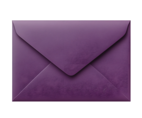 closed purple envelope