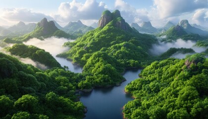 Discover futuristic nature reserve wonders Witness smart conservation strategies for future-proofing the planet through AI-analyzed environmental data and drone monitoring Explore lush landscapes
