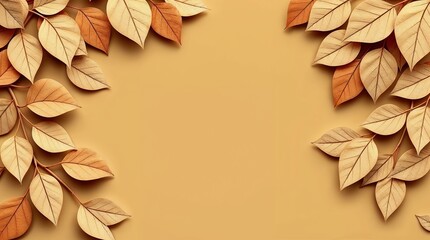 autumn leaves frame