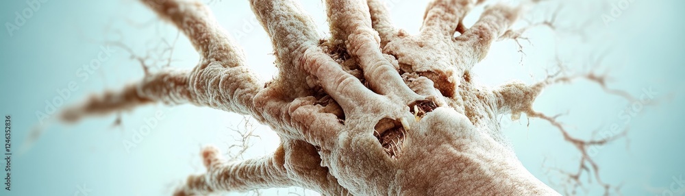 Aufkleber discover the future with our innovative green tech image witness a surreal image of a tree with root