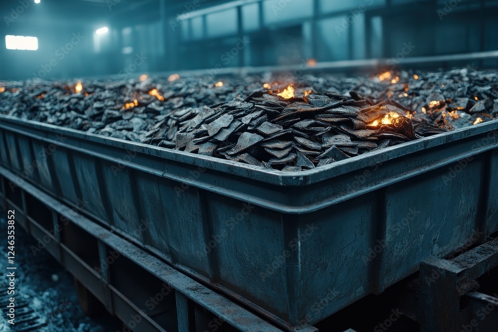 Poster envision the future of recycling ai-driven metal sorting redefines efficiency and sustainability in 